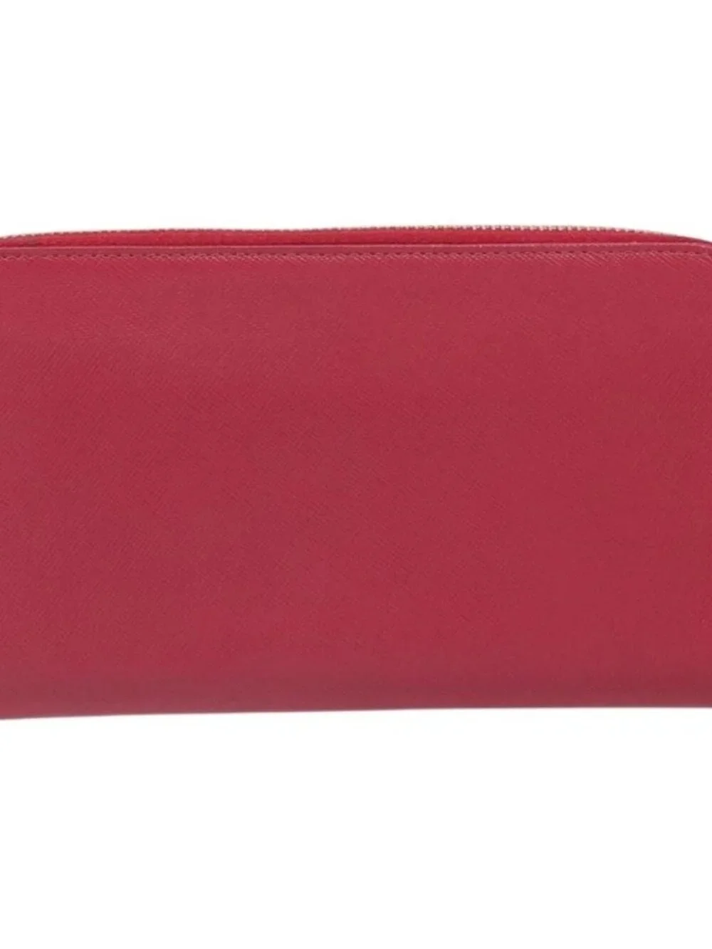 PRADA Ribbon Long Wallet Safiano leather Pink Gold